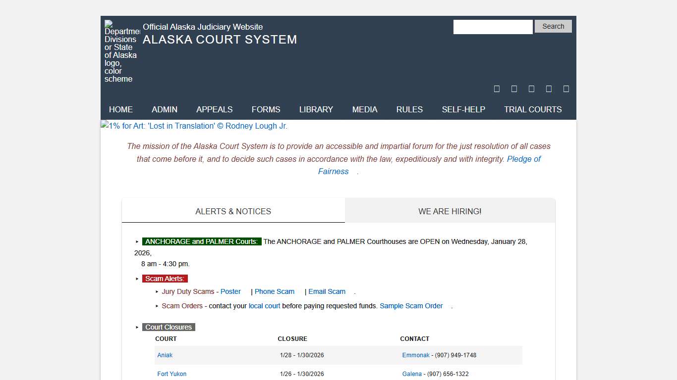 Home Page - Alaska Court System